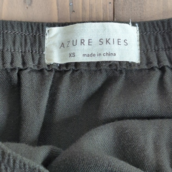 Aritzia Azure Skies Tabata Olive Strapless Jumpsuit - Picture 2 of 11